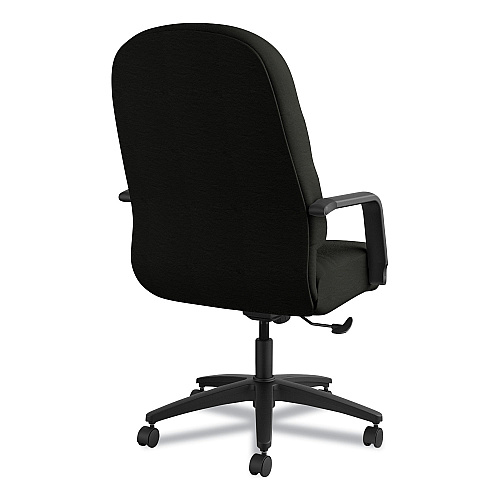HON Pillow-Soft 2090 Series Executive High-Back Swivel/Tilt Chair, Supports Up to 300 lb, 16.75" to 21.25" Seat Height, Black (2091SR11T)