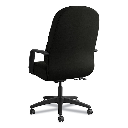 HON Pillow-Soft 2090 Series Executive High-Back Swivel/Tilt Chair, Supports Up to 300 lb, 16.75" to 21.25" Seat Height, Black (2091SR11T)