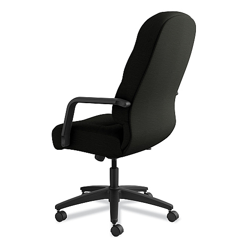 HON Pillow-Soft 2090 Series Executive High-Back Swivel/Tilt Chair, Supports Up to 300 lb, 16.75" to 21.25" Seat Height, Black (2091SR11T)