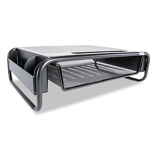 Allsop Metal Art Organizer 5 Monitor, 18" x 11.8" x 5.1", Black, Supports 30 lbs (32166)