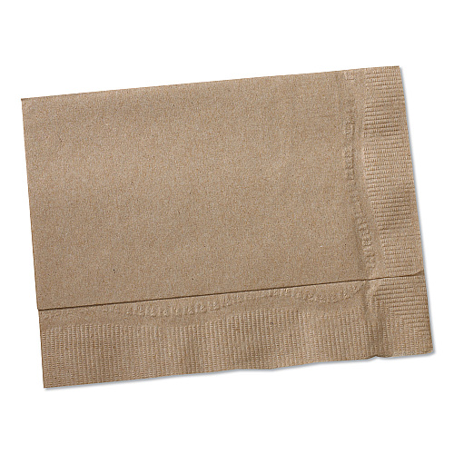 Tork&reg; Masterfold Dispenser Napkins, Brown, 500 Napkin Pack, 12 Packs (D806E)