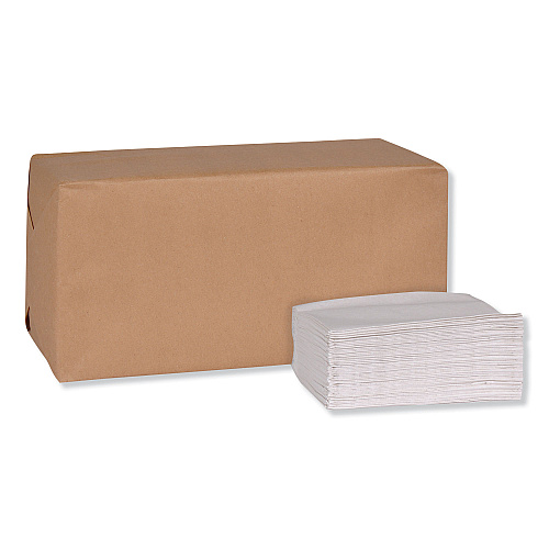 Tork&reg; Masterfold Dispenser Napkins, 1-Ply, 500 Napkins, 12 Packs (D780)