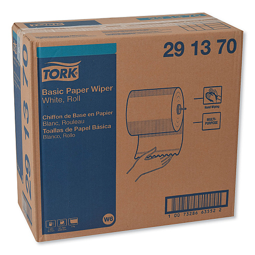 Tork&reg; Basic Hardwound Roll Paper Towels, White, 1,150-ft., 4 Rolls (291370)