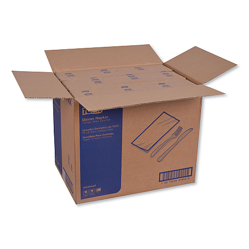 Tork&reg; Advanced Dinner Napkin, 3-Ply, White, 290 Napkin Pack, 6 Packs (NP7380A)