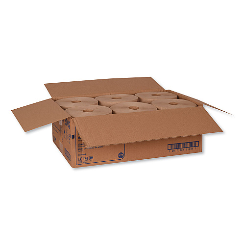 Tork&reg; Universal Hardwound Roll Paper Towels, Brown, 800-ft., 6 Rolls (RK8002)