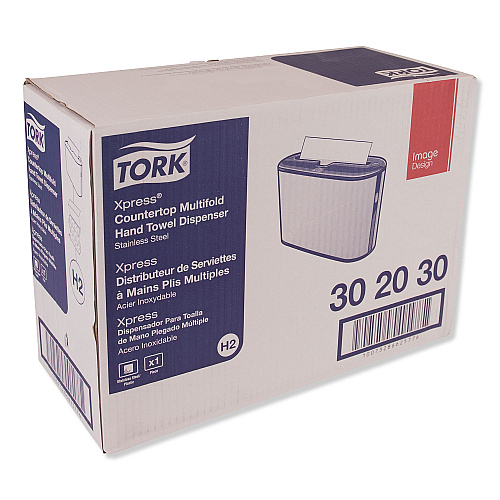 Tork&reg; Xpress Countertop Multifold Hand Towel Dispenser, Stainless (302030)