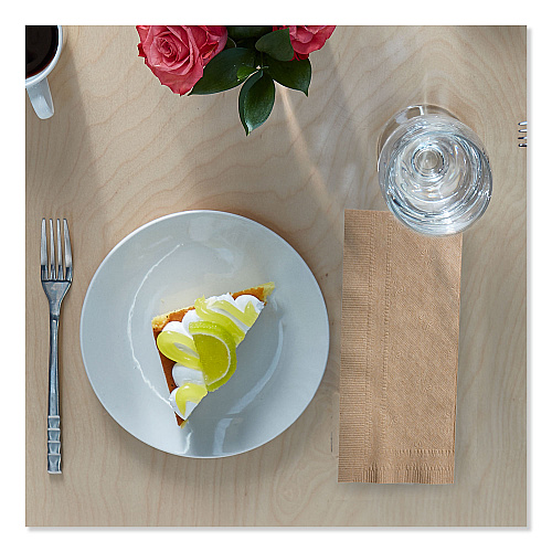 Tork Universal One-Ply Dinner Napkins, 1-Ply, 15" x 17", Natural, 250/Pack, 12PK/CT (N5186)