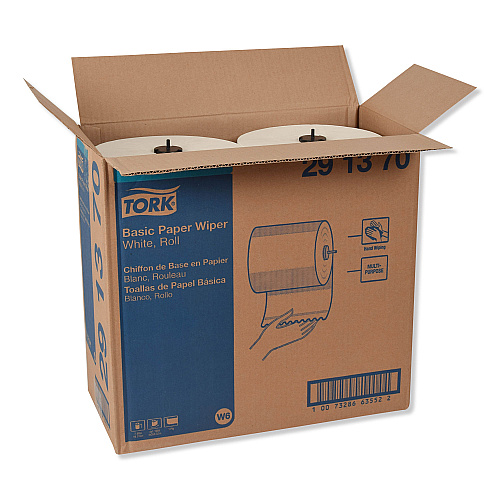 Tork&reg; Basic Hardwound Roll Paper Towels, White, 1,150-ft., 4 Rolls (291370)