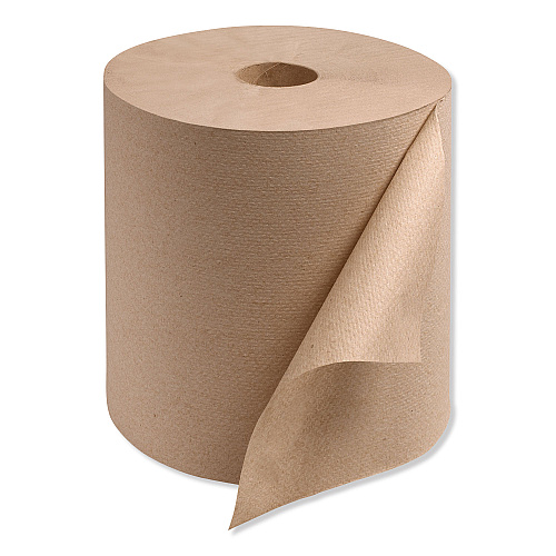 Tork&reg; Universal Hardwound Roll Paper Towels, Brown, 800-ft., 6 Rolls (RK8002)
