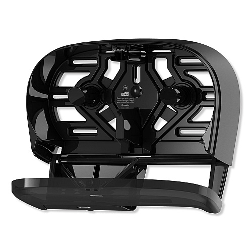 Tork High Capacity Bath Tissue Roll Dispenser for OptiCore, 16.62 x 5.25 x 9.93, Black (565528)