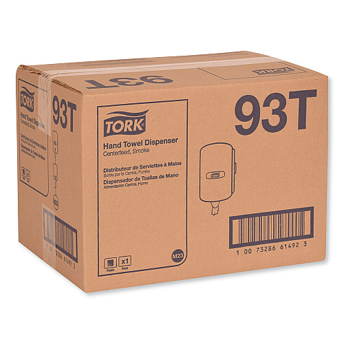 Tork&reg; Centerfeed Paper Hand Towel Dispenser, Smoke (93T)