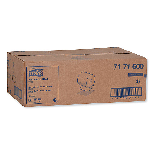 Tork&reg; Universal Hardwound Roll Paper Towels, White, 630-ft., 6 Rolls (7171600)