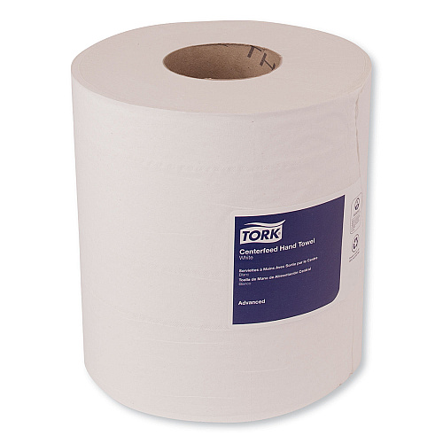 Tork Advanced Centerfeed Hand Towel, 2-Ply, 8.25 x 11.8, White, 610/Roll, 6/Carton (121202)