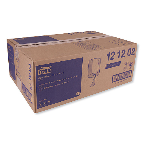 Tork Advanced Centerfeed Hand Towel, 2-Ply, 8.25 x 11.8, White, 610/Roll, 6/Carton (121202)