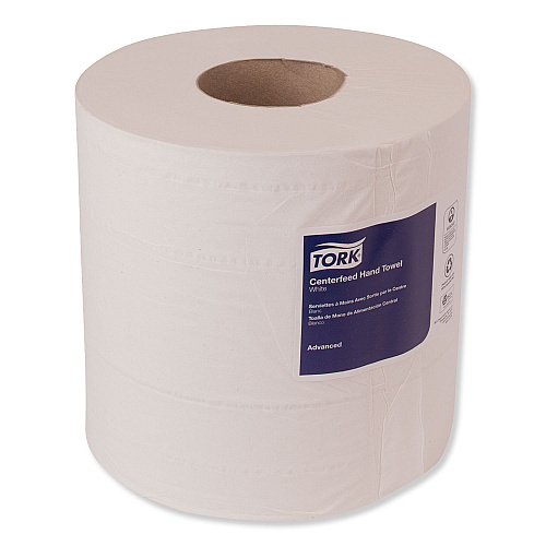 Tork&reg; Center-Pull Paper Hand Towels, White, 2-Ply, 6 Rolls (121204)