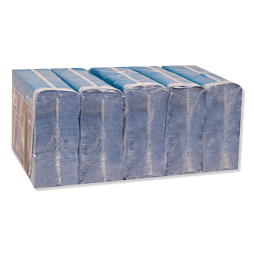 Tork&reg; Industrial Paper Wipers, 4-Ply, Blue, 90 Wipers, 5 Packs (440278)