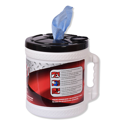 Tork&reg; ShopMax Wiper 450, Blue, 200 Wipers, 2 Buckets (450340)