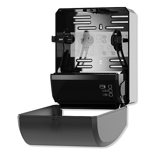 Tork&reg; Electronic Hand Towel Roll Dispenser, 7.5" Roll, Black (771728)