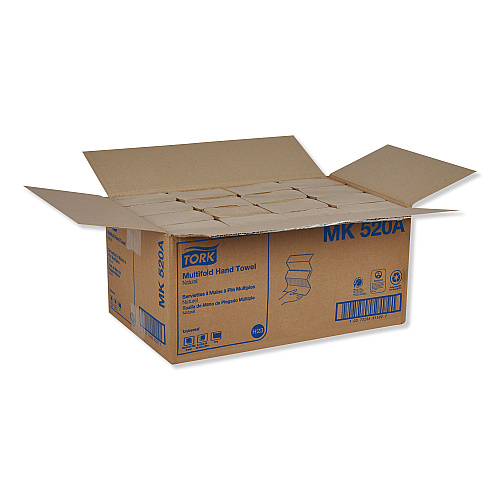 Tork&reg; Multifold Paper Towels, 1-Ply, Brown, 4000 Towels (MK520A)