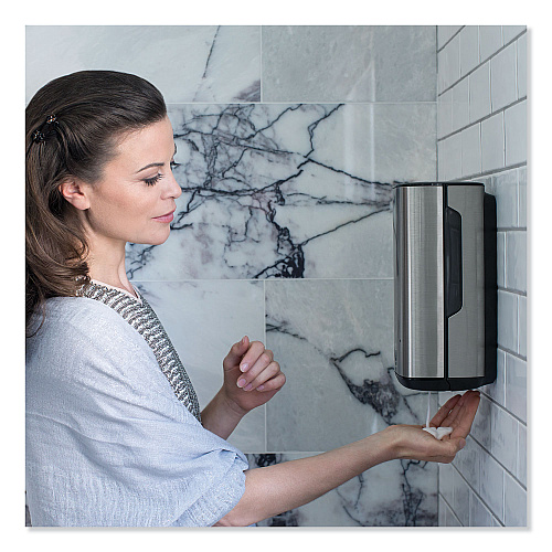 Tork Image Design Foam Skincare Automatic Dispenser with Intuition Sensor, 1 L, 4.5 x 5.12 x 10.62, Stainless Steel (466100)