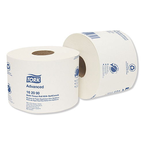 Tork&reg; Advanced OptiCore Toilet Paper, 2-Ply, 865 Sheets, 36 Rolls (162090)