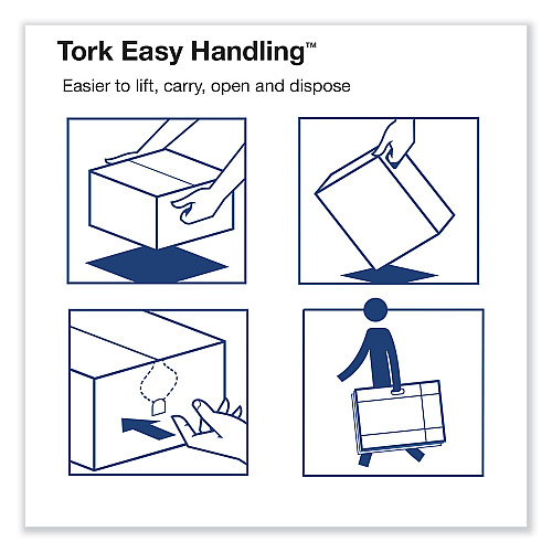 Tork&reg; Advanced Toilet Paper, 2-Ply, White, 500 Sheets, 48 Rolls (TM6130S)