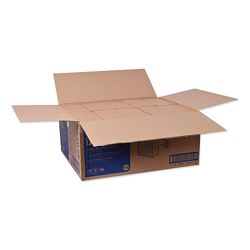 Tork&reg; Heavy-Duty Paper Wiper, 1-Ply, White, 90 Wipers, 10 Boxes (450175)
