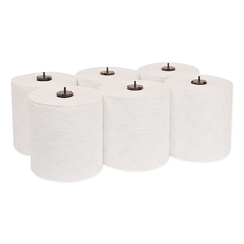 Tork&reg; Soft Matic Handwound Roll Paper Towels, 1-Ply, White, 6 Rolls (290094)