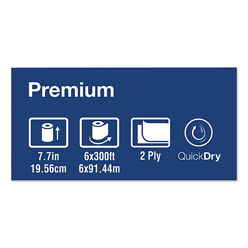 Tork&reg; Soft Matic Handwound Roll Paper Towels, 1-Ply, White, 6 Rolls (290094)