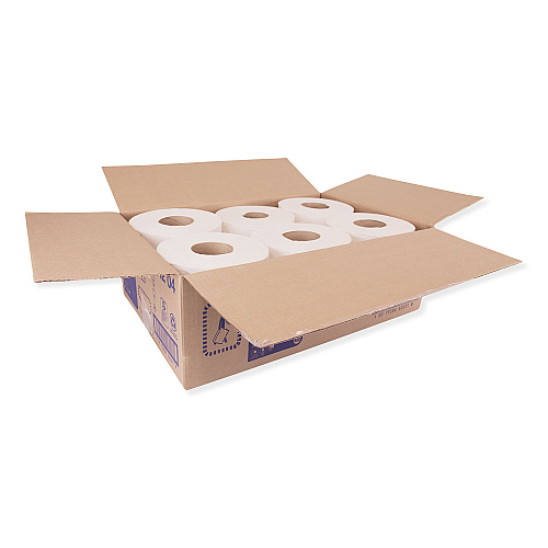 Tork&reg; Center-Pull Paper Hand Towels, White, 2-Ply, 6 Rolls (121204)