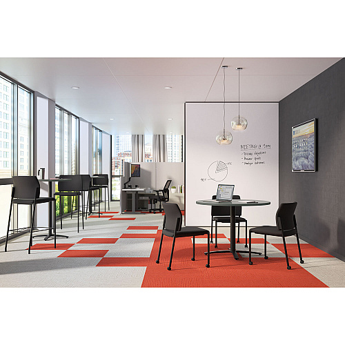 HON Between Round Table Tops, 36" Diameter, Steel Mesh/Charcoal (BTRND36NA9S)