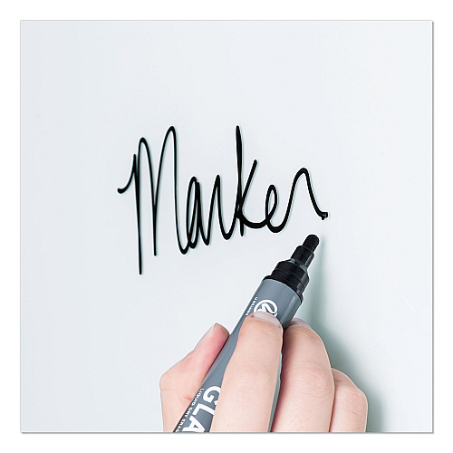 U Brands Magnetic Glass Dry Erase Board Value Pack, 70" x 47", Frosted White (3974U0001)