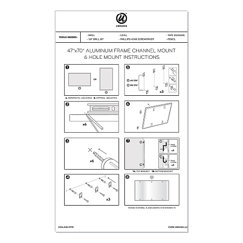 U Brands PINIT Magnetic Dry Erase Board, 70 x 47, White Surface, Silver Aluminum Frame (2808U0001)