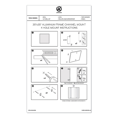U Brands PINIT Magnetic Dry Erase Undated One Month Calendar, 35 x 35, White (2902U0001)