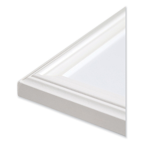 U Brands Magnetic Dry Erase Board with Decor Frame, 30 x 20, White Surface, White Wood Frame (2071U0001)
