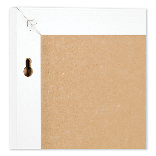 U Brands Linen Bulletin Board with Decor Frame, 30 x 20, Tan Surface, White Wood Frame (2074U0001)