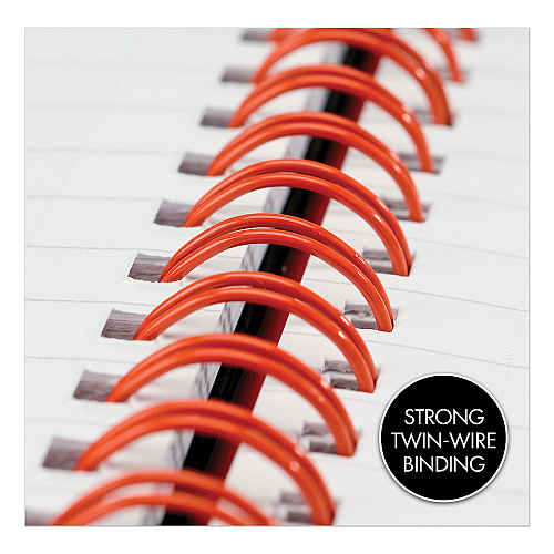 Black n' Red Hardcover Twinwire Notebooks, SCRIBZEE Compatible, 1-Subject, Wide/Legal Rule, Black Cover, (70) 11 x 8.5 Sheets (K67030)
