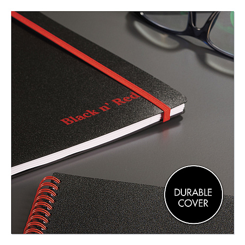 Black n' Red Flexible Cover Twinwire Notebooks, SCRIBZEE Compatible, 1-Subject, Wide/Legal Rule, Black Cover, (70) 8.25 x 5.63 Sheets (C67009)