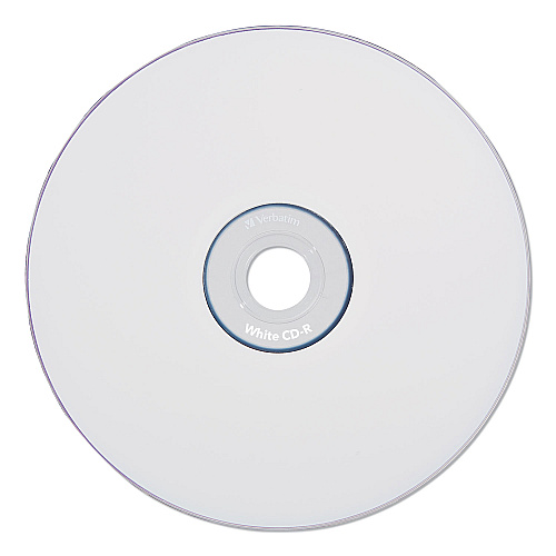Verbatim CD-R Recordable Disc, 700 MB/80 min, 52x, Spindle, White, 100/Pack (94712)