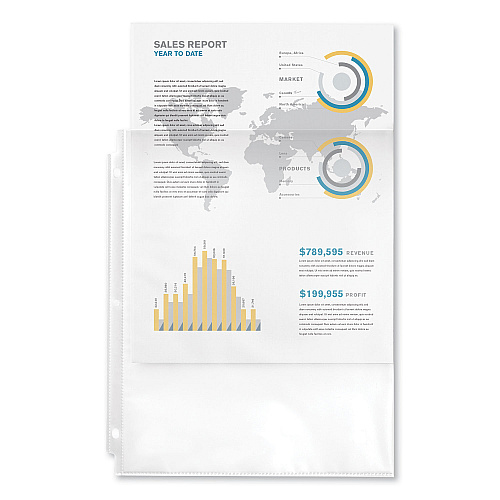 Avery Top-Load Sheet Protector, Economy Gauge, Letter, Clear, 50/Box (74090)