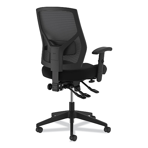 HON Crio High-Back Task Chair with Asynchronous Control, Supports Up to 250 lb, 18" to 22" Seat Height, Black (VL582SB11T)