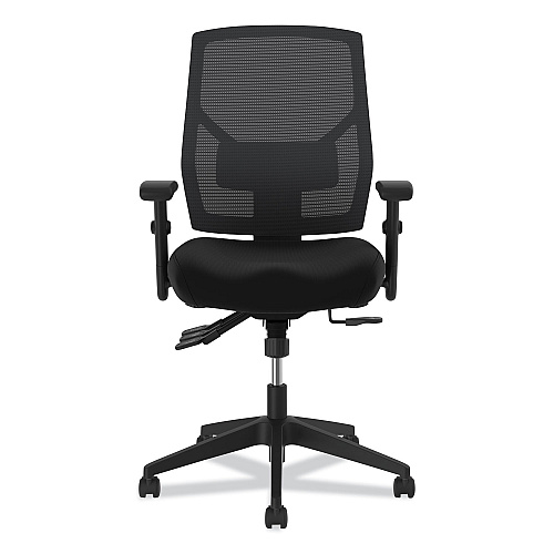 HON Crio High-Back Task Chair with Asynchronous Control, Supports Up to 250 lb, 18" to 22" Seat Height, Black (VL582SB11T)