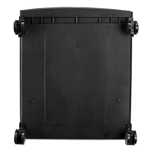 Storex Two-Drawer Mobile Filing Cabinet, 2 Legal/Letter-Size File Drawers, Black, 14.75" x 18.25" x 26" (61312B01C)