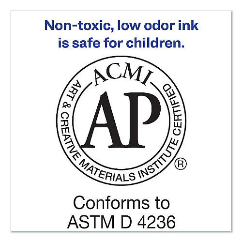 Avery MARKS A LOT Large Desk-Style Permanent Marker, Broad Chisel Tip, Purple, Dozen (8884) (08884)