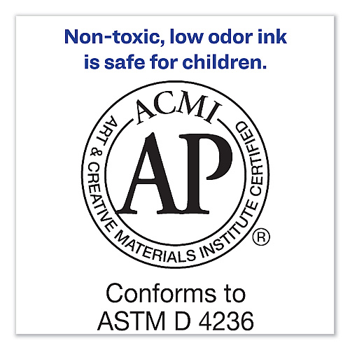Avery MARKS A LOT Regular Desk-Style Permanent Marker, Broad Chisel Tip, Green, Dozen (7885) (07885)