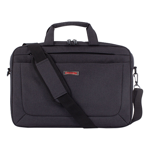 Swiss Mobility Cadence 2 Section Briefcase, Fits Devices Up to 15.6", Polyester, 4.5 x 4.5 x 16, Charcoal (EXB1009SMCH)