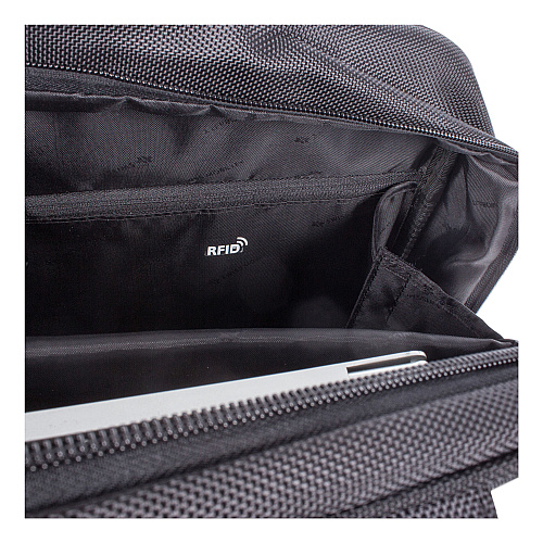 Swiss Mobility Purpose Executive Briefcase, Fits Devices Up to 15.6", Nylon, 3.5 x 3.5 x 12, Black (EXB1005SMBK)
