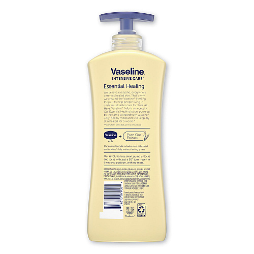 Vaseline Intensive Care Essential Healing Body Lotion, 20.3 oz, Pump Bottle (07900EA)