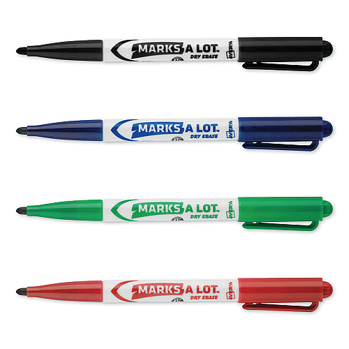 Avery MARKS A LOT Pen-Style Dry Erase Marker Value Pack, Medium Chisel Tip, Assorted Colors, 24/Set (29860)