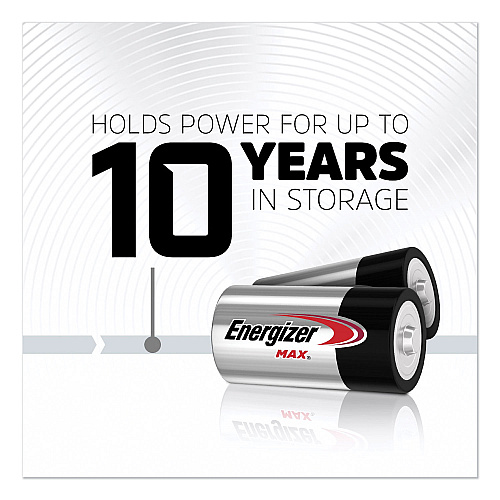 Energizer MAX Alkaline C Batteries, 1.5 V, 4/Pack (E93BP4)